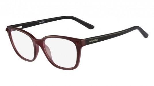 Valentino V2677 Eyeglasses, (645) RUBIN/BLACK