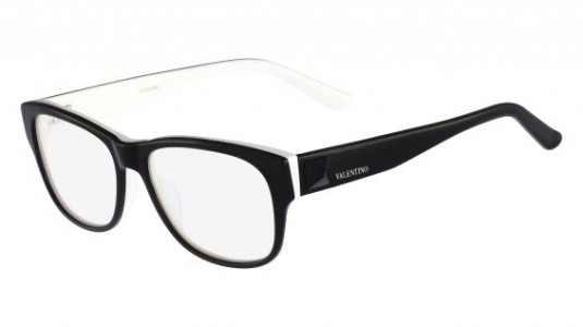 Valentino V2678 Eyeglasses, (015) BLACK/WHITE