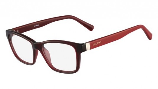 Valentino V2680 Eyeglasses, (604) BURGUNDY