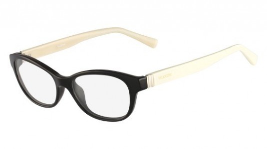 Valentino V2681 Eyeglasses, (018) BLACK/IVORY