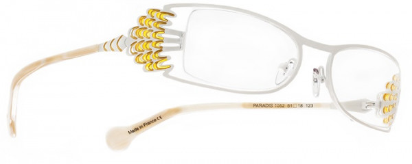 Boz by J.F. Rey PARADIS Eyeglasses, White - Yellow (1052)