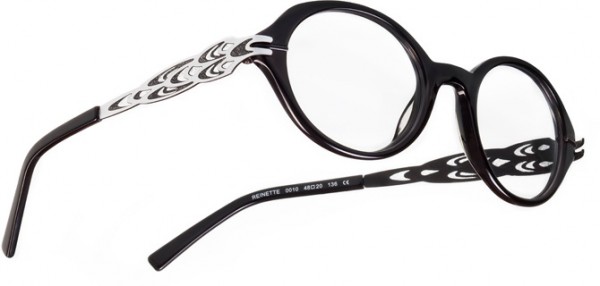 Boz by J.F. Rey REINETTE Eyeglasses, Black - White (0010)