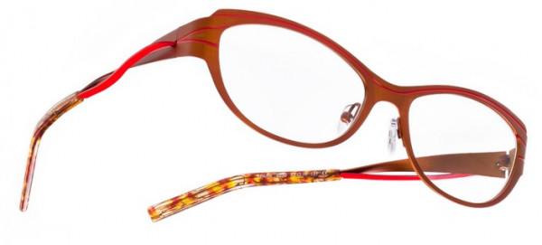 Boz by J.F. Rey SPARK Eyeglasses, Brown - Red (9230)