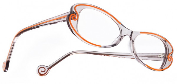 Boz by J.F. Rey SUZAN Eyeglasses, Grey crystal - Orange (0363)