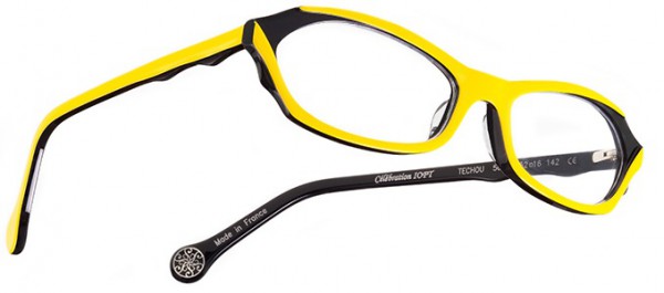Boz by J.F. Rey TECHOU Eyeglasses, Yellow - Black (5000)