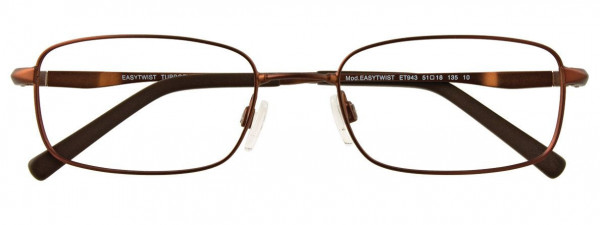 EasyTwist ET943 Eyeglasses, 010 - Matt Dark Bronze