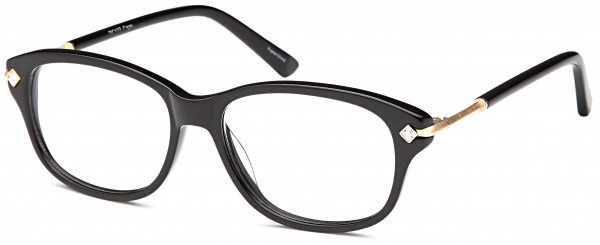 Di Caprio DC127 Eyeglasses, Black