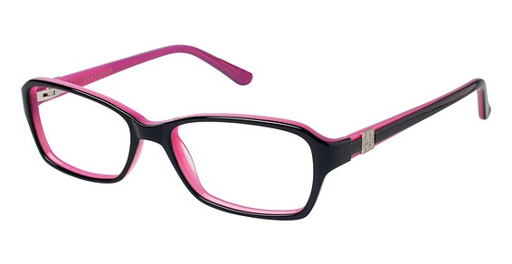 Ann Taylor AT306 Eyeglasses, C02 BLACK W/PINK