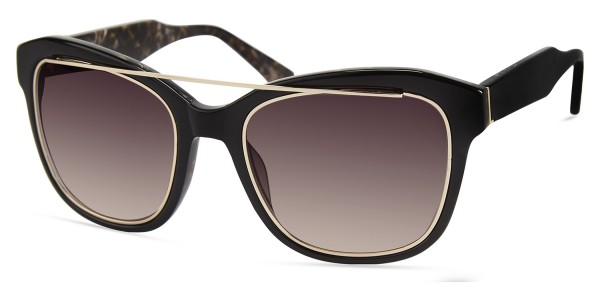 Derek Lam HUDSON Sunglasses, BLACK BROWN