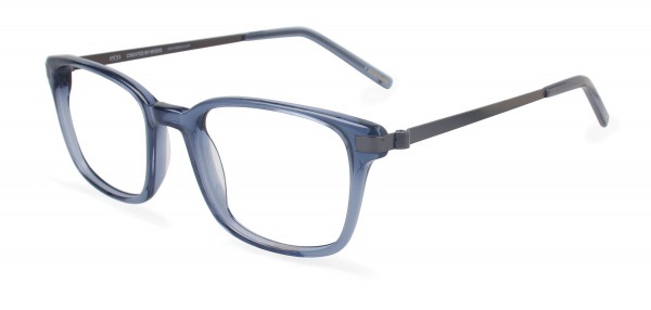 ECO by Modo ATLANTA Eyeglasses, GREY BLUE CRYSTAL