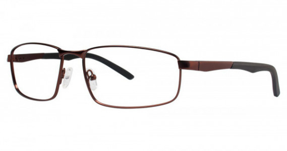 Big Mens Eyewear Club BIG SHOW Eyeglasses, Brown/Black
