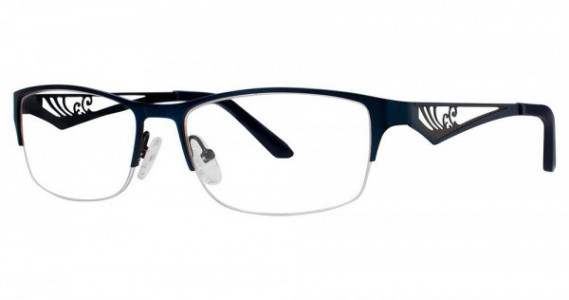 Genevieve PASSIONATE Eyeglasses, Matte Navy/Black