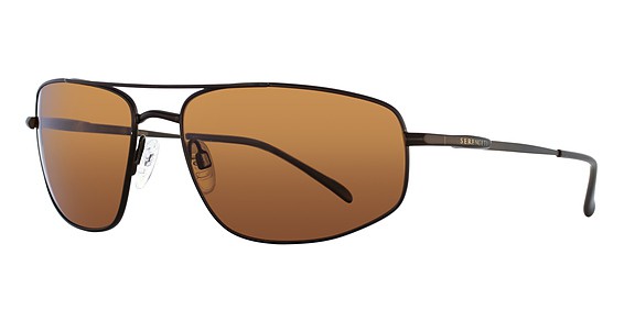 Serengeti Eyewear Levanto Sunglasses, Satin Dark Brown (Polarized Drivers)