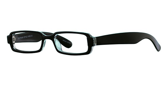 Smilen Eyewear 186 Eyeglasses, Black Crystal