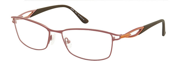 Seiko Titanium T6501 Eyeglasses, 53A Brown / Orange