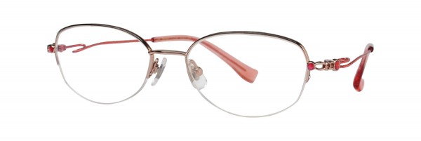 Seiko Titanium LU 102 Eyeglasses, P56 Soft Orange / Black Orange
