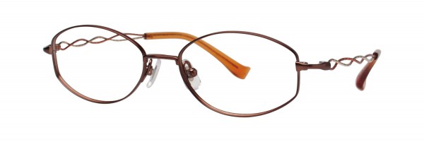 Seiko Titanium LU 103 Eyeglasses, B93 Brown Pearl / Gold