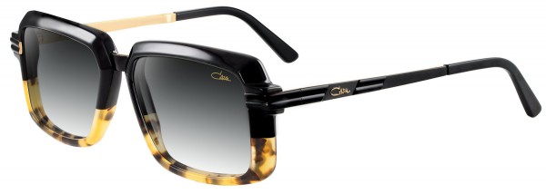 Cazal Cazal 6009 sun Sunglasses, 002 Black-Blonde/Grey Gradient Lenses