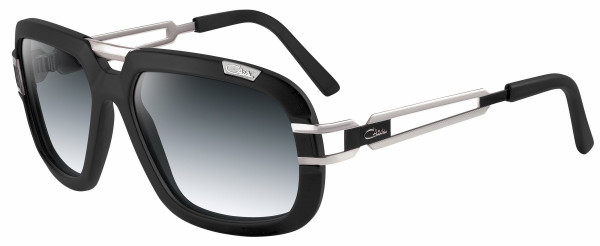 Cazal Cazal 8015 Sunglasses, 002 Silver-Mat Black/Grey Gradient lenses