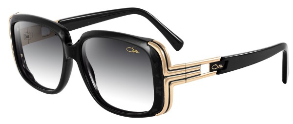 Cazal Cazal 8017 Sunglasses, 001 Gold-Shiny Black/Grey Gradient lenses