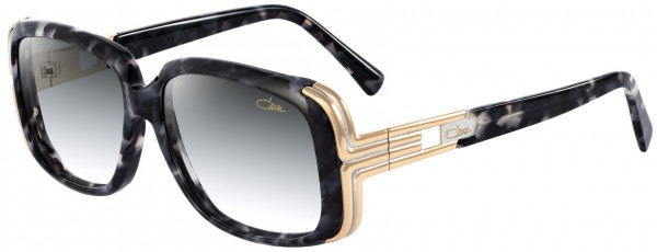 Cazal Cazal 8017 Sunglasses, 002 Black Camo-Gold/Grey Gradient lenses