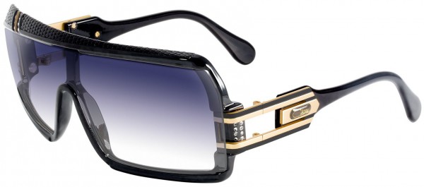 Cazal Cazal Legends 858 Limited Ed. Sunglasses, 603 Limited Edition Black Leather with Swarovski