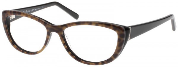 Exces Exces Princess 125 Eyeglasses, BROWN LEOPARD-BLACK (123)