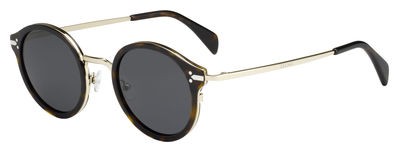 Celine Celine 41082/S Sunglasses, 0ANT(IR) Dark Havana Gold