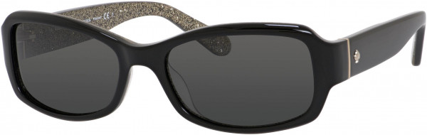 Kate Spade ADLEY/P/S Sunglasses, JLQP Black Glitter