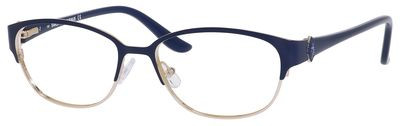 Saks Fifth Avenue Saks 277 Eyeglasses, 02A5(00) Navy Gold