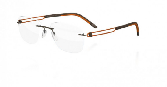 Silhouette Titan Profile 5358 Eyeglasses, 6055 Olive Orange