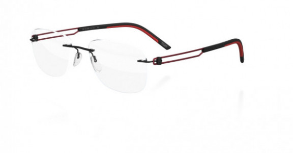 Silhouette Titan Profile 5358 Eyeglasses, 6060 Red Black