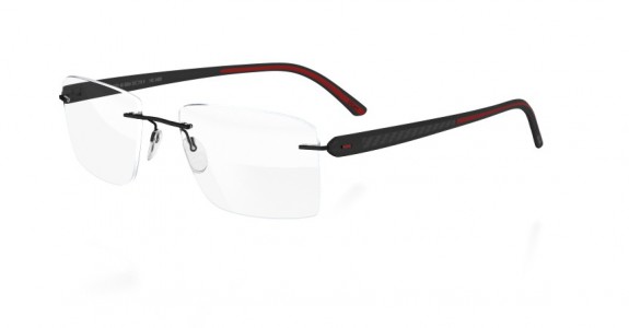 Silhouette Carbon T1 4429 Eyeglasses, 6054 black matte