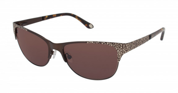 Lulu Guinness L118 Sunglasses, Brown (BRN)