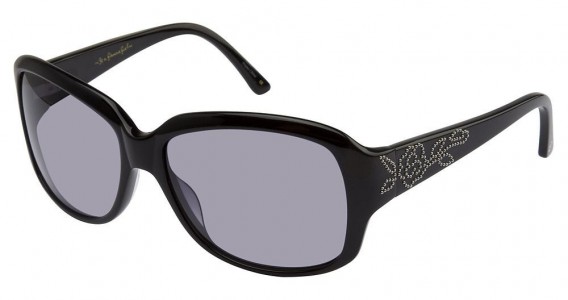Lulu Guinness L445-Tara Sunglasses, Black  (BLK)