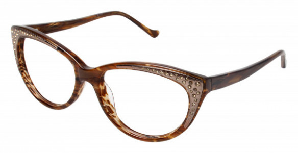Tura R608 Eyeglasses, Brown Horn (BRN)
