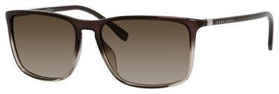 HUGO BOSS Black Boss 0665/S Sunglasses, 0TV7(HA) Shaded Gray Brown