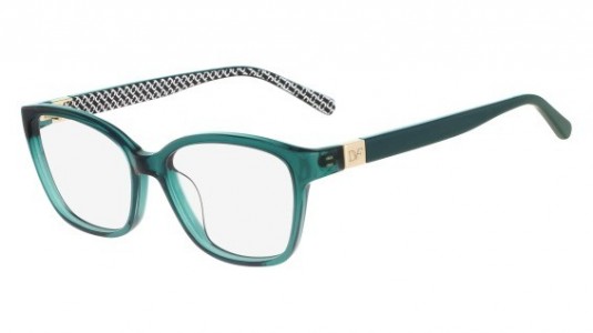 Diane Von Furstenberg DVF5064 Eyeglasses, (481) CRYSTAL TEAL