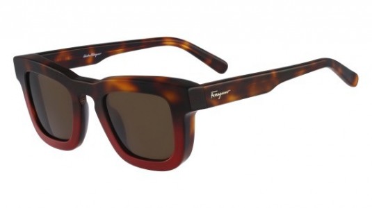 Ferragamo SF771S Sunglasses, (207) HAVANA RED
