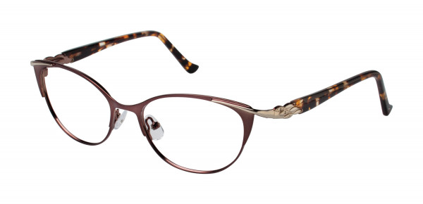 Tura R613 Eyeglasses, Brown/Gold (BRN)