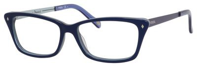 Fossil Fossil 6030 Eyeglasses, 0UHZ(00) Blue Turquoise Blue