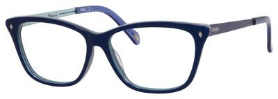 Fossil Fossil 6031 Eyeglasses, 0UHZ(00) Blue Turquoise Blue