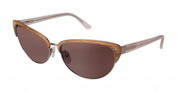 Tura 053 Sunglasses, Sand/Brown Wood (SAN)