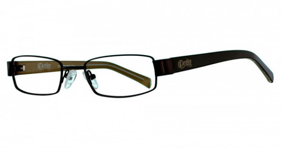 Dereon DOV500 Eyeglasses, 200 Shiny Dark Brown