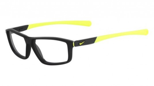 Nike NIKE 7086 Eyeglasses, (002) BLACK/VOLT