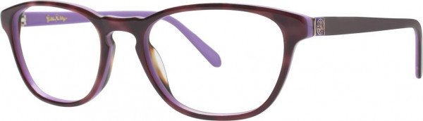Lilly Pulitzer Palmer Eyeglasses, Lavender Tortoise