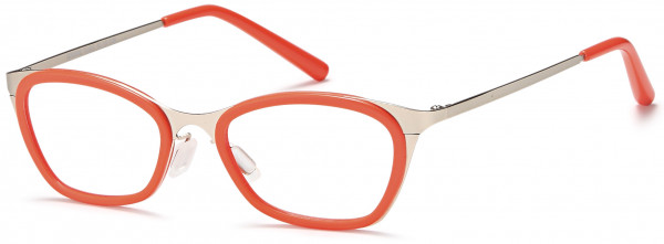 Menizzi M3065K Eyeglasses, 01-Matt Gold/Orange