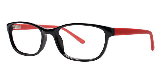 Genevieve Pursue Eyeglasses, black/coral