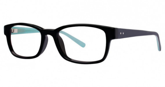 Genevieve Unique Eyeglasses, black/mint/blue