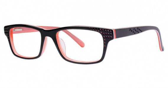 Fashiontabulous 10x240 Eyeglasses, black/peach